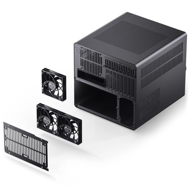 Jonsbo N5 NAS case, E-ATX - black image number 6