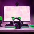 Razer Kraken Kitty V2 BT Gaming Headset, Bluetooth, Chroma RGB - black image number null