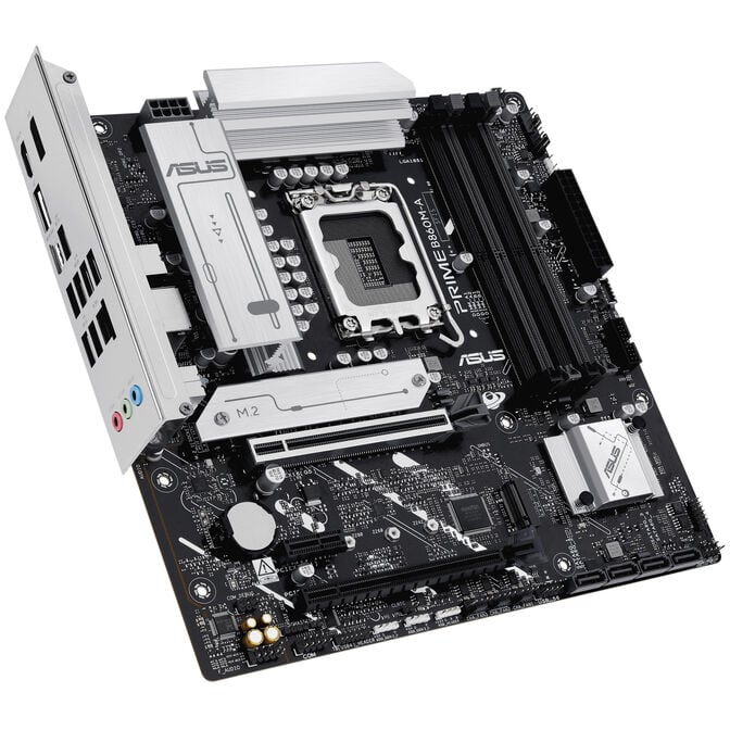 ASUS Prime B860M-A Motherboard, Socket LGA 1851, Intel B860, Micro-ATX, DDR5 image number 1