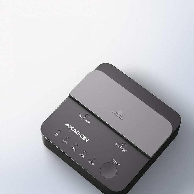 AXAGON ADSA-M2C22L M.2-Dockingstation, USB-C 20Gbps, 2x M.2, Klonfunktion - schwarz image number 6