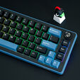 Ducky OK-M 65 Gaming-Tastatur, 65%, Hot-Swap-f&auml;hig, RGB, ANSI - KTT Baby Blue Switches image number null