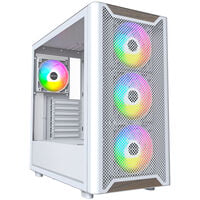 Montech XR Wood PC-Geh&auml;use, Midi-Tower, ATX, ARGB, Tempered Glass - wei&szlig;