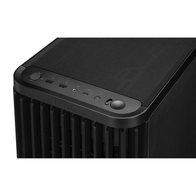 ASUS ProArt PA401 Wood Edition PC-Geh&auml;use, Midi-Tower, ATX - schwarz image number 6