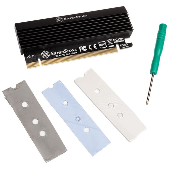 SilverStone SST-ECM23, PCI-E x4 zu M.2 Adapter mit K&uuml;hler image number 3