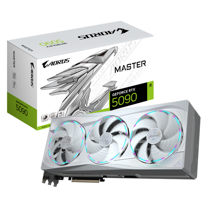 GIGABYTE Aorus GeForce RTX 5090 Master ICE 32G, 32768 MB GDDR7 image number 0