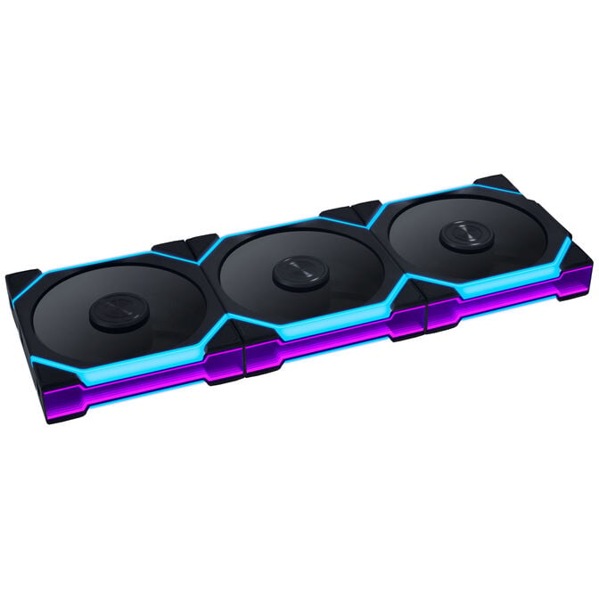 Lian Li UNI FAN SL FLEX Wireless PWM-L&uuml;fter, ARGB, Unendlichkeitsspiegel - 120mm, schwarz, 3er-Pack mit Controller image number 0