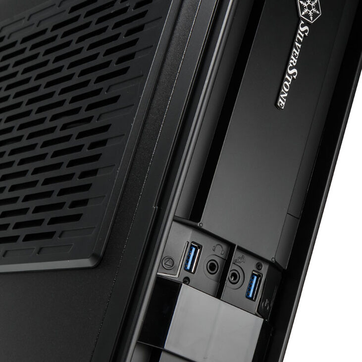 SilverStone SST-ML08B-H USB3.0 Milo HTPC Case - black image number 3