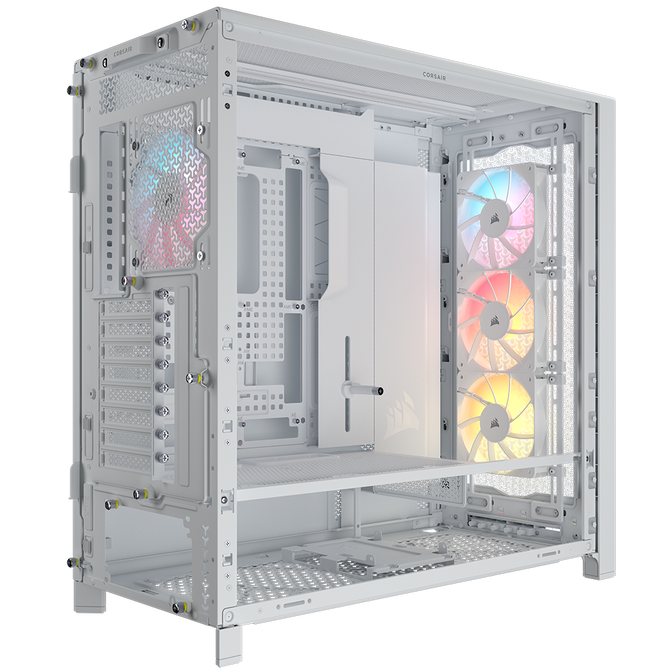 Corsair Frame 5000D RS ARGB PC Case, Mid-Tower, E-ATX, Tempered Glass - White image number 1