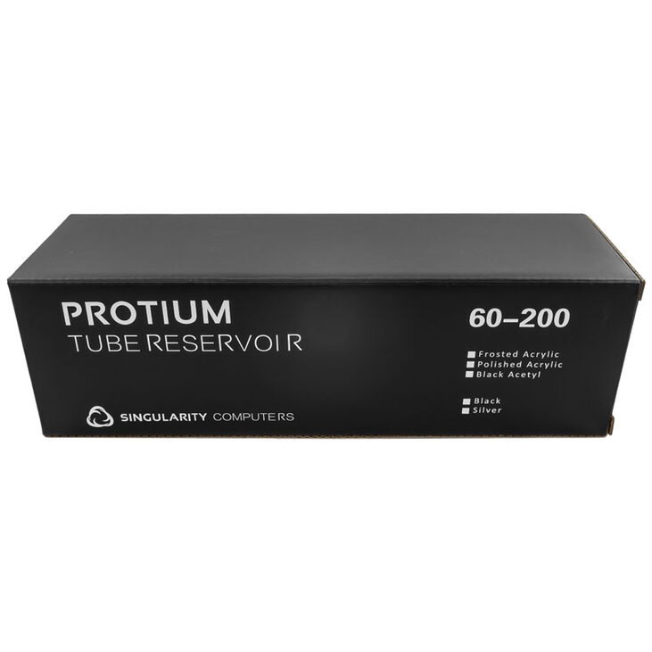 Singularity Computers Protium Reservoir 200mm - Acrylic, frosted, black image number 6