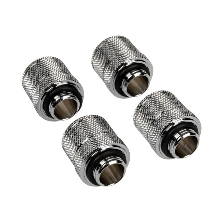 Corsair Hydro X Series XF Anschluss gerade G1/4 Zoll AG auf 13/10mm - 4er Pack, chrome silber image number 1