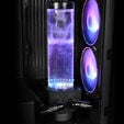Alphacool Core 200 Aurora ARGB Ausgleichbeh&auml;lter, Acryl - schwarz image number null