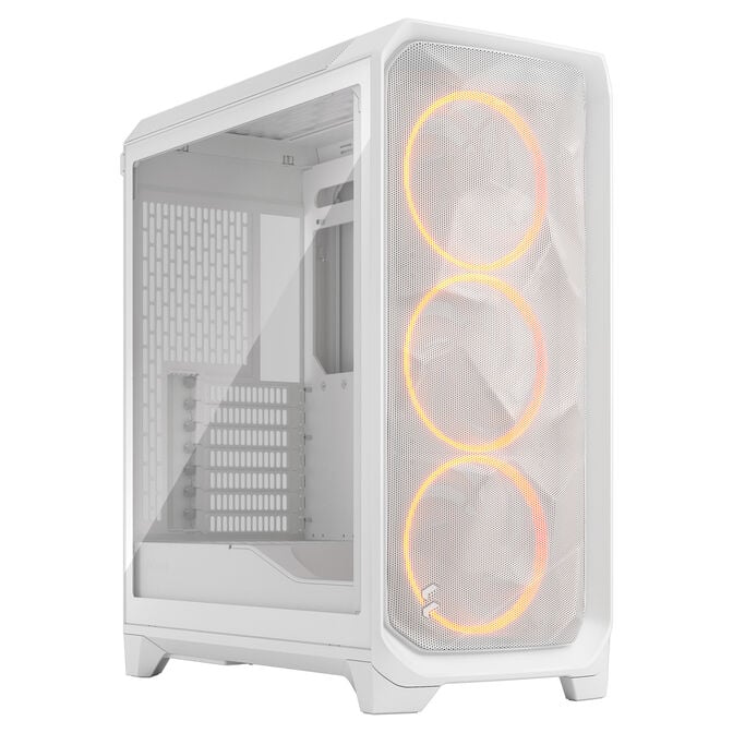 Fractal Design Meshify 3 RGB TG Clear PC-Geh&auml;use, Midi-Tower, E-ATX - wei&szlig; image number 0