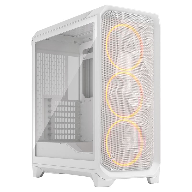 Fractal Design Meshify 3 RGB TG Clear PC-Gehäuse, Midi-Tower, E-ATX - weiß