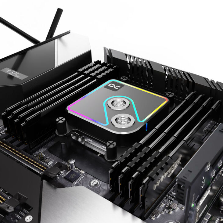 Alphacool Core 1 Aurora CPU-Kühler, ARGB - Schwarz image number 4