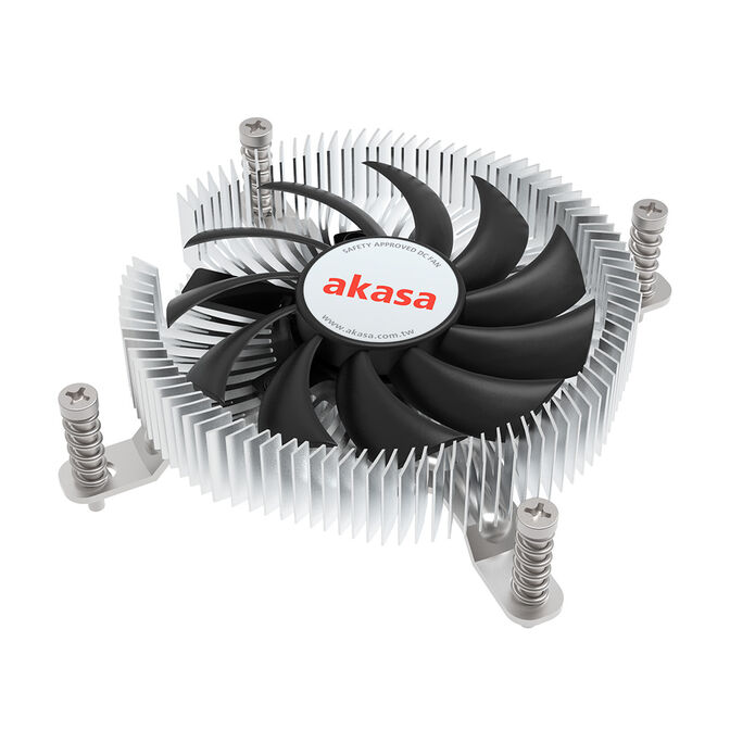 Akasa AK-CC6609EP01 Low Profile CPU Cooler - Socket LGA 1700, 21.8 mm height image number 0