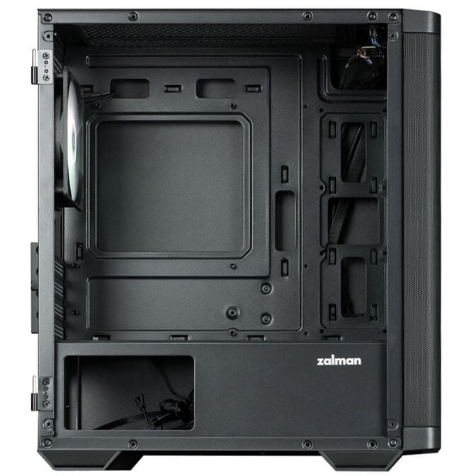 Zalman M4 PC-Geh&auml;use, Mini-Tower, mATX, RGB, Tempered Glass - schwarz image number 4