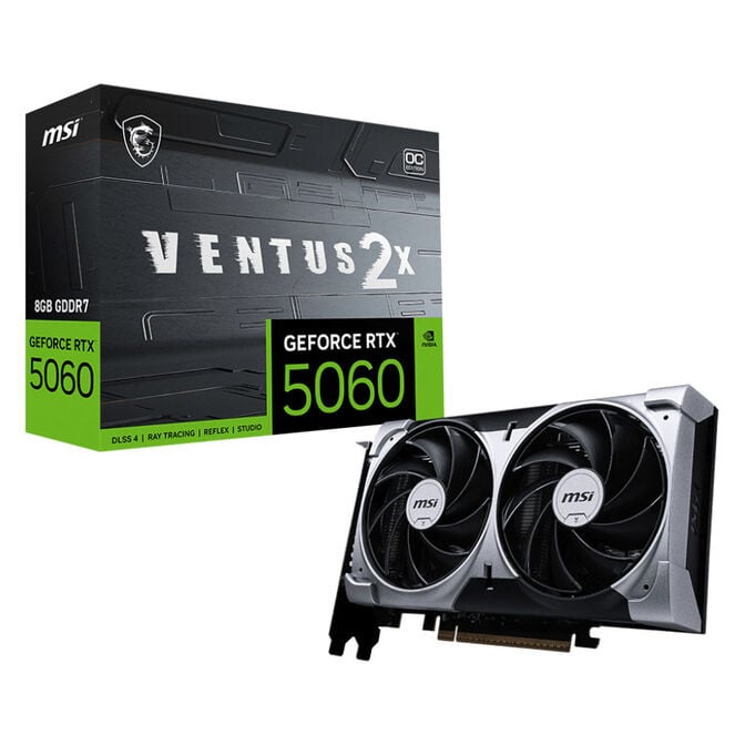 MSI GeForce RTX 5060 8G Ventus 2X OC, 8192 MB GDDR7 image number 0