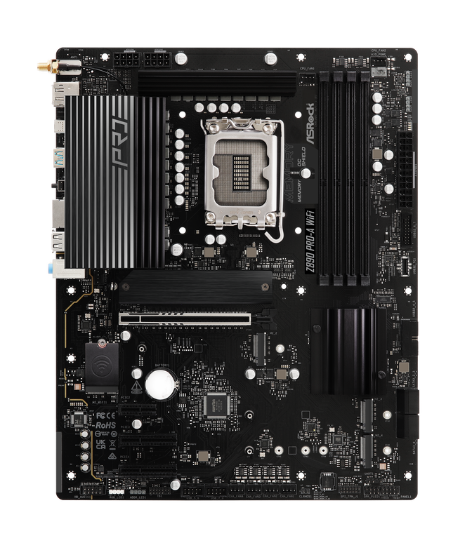 ASRock Z890 Pro-A WiFi, Intel Z890 motherboard, Socket LGA 1851, Intel Z890, ATX, DDR5 image number 3