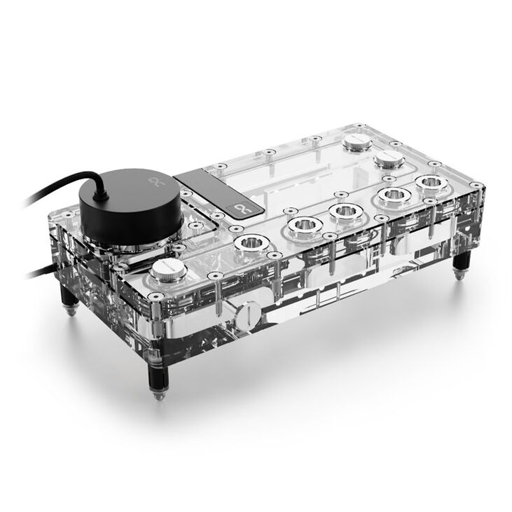 Alphacool Core Distro Plate 240 mm Right with VPP, ARGB - Acrylic image number 0