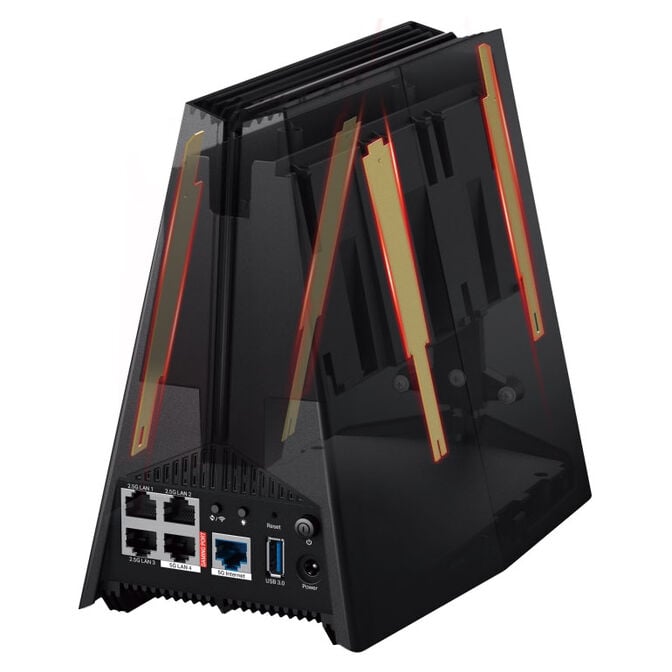 TP-Link Archer GE550 Gaming-Router, Tri-Band WiFi 7, 9.220 Mbit/s, Mesh, RGB - schwarz image number 4