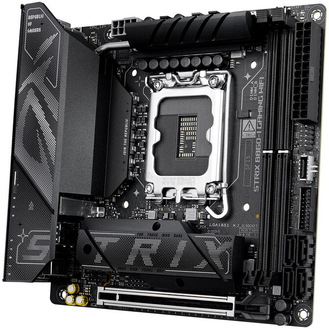 ASUS ROG Strix B860-I Gaming WiFi Mainboard, Sockel LGA 1851, Intel B860, Mini-ITX, DDR5 image number 7