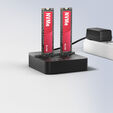 AXAGON ADSA-M2C22L M.2-Dockingstation, USB-C 20Gbps, 2x M.2, Klonfunktion - schwarz image number null