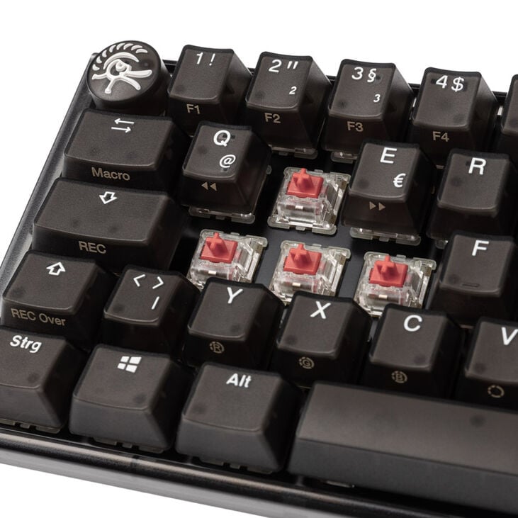 Ducky One 3 Aura Black Mini Gaming Keyboard, RGB LED - MX-Silent-Red image number 4