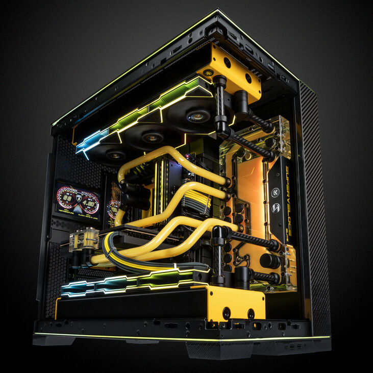 Gaming PC Superveloce Elite, AMD Ryzen 9 9950X, NVIDIA GeForce RTX 4090 - Custom Water Cooling image number 8