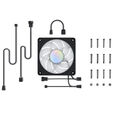 Alphacool Apex Stealth Metall Aurora PWM-L&uuml;fter, RGB - matt-schwarz, 120mm image number null