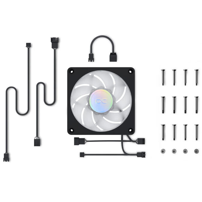 Alphacool Apex Stealth Metall Aurora PWM-L&uuml;fter, RGB - matt-schwarz, 120mm image number 3