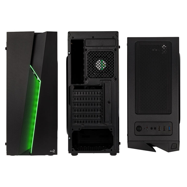Aerocool Bolt RGB Midi-Tower - schwarz Window image number 3