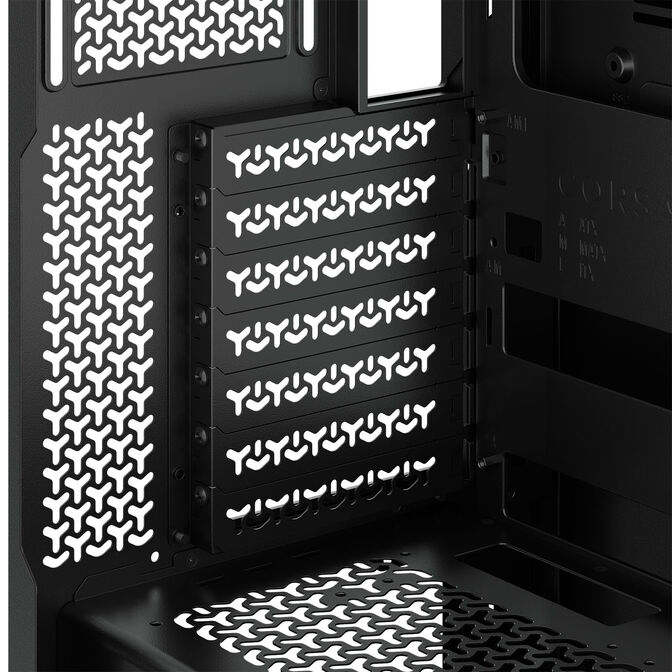 Corsair 3500X LX-R PC Case, Mid Tower, E-ATX, RGB, Tempered Glass - black image number 14