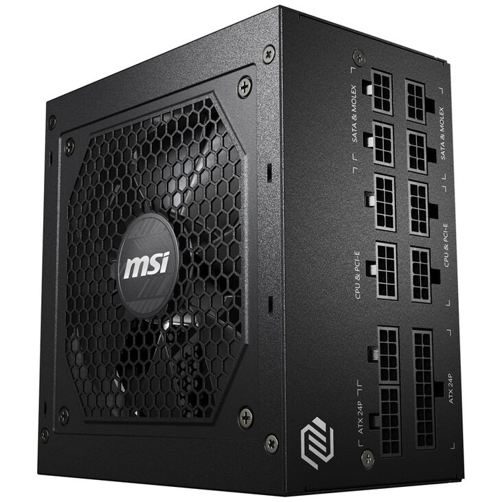 MSI MAG A650GL  Netzteil, 80 PLUS Gold, vollmodular, ATX 3.0 - 650 Watt image number 2
