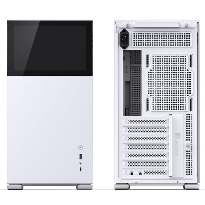 Jonsbo D41 Screen ATX Geh&auml;use, Tempered Glass - wei&szlig; image number 3