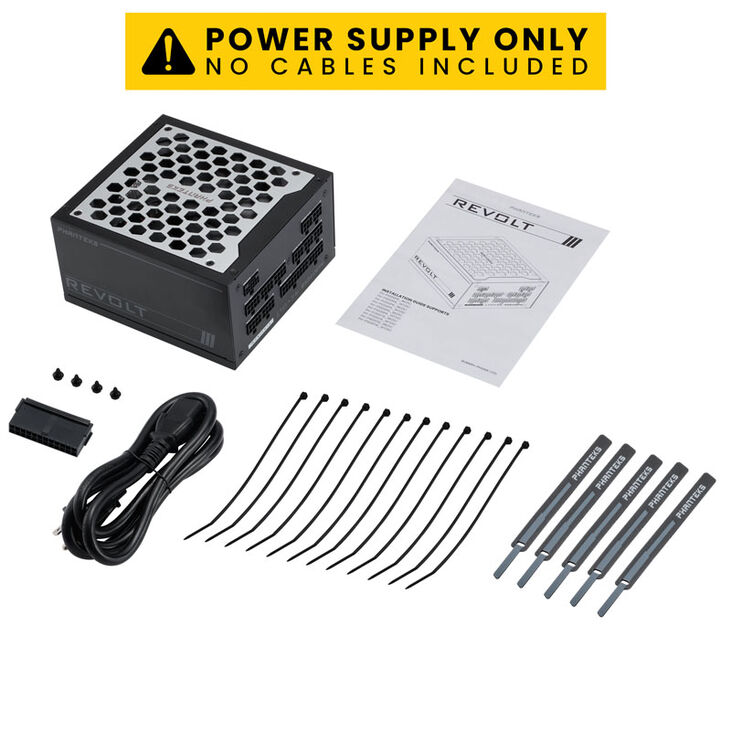 Phanteks Revolt 1200W Platinum, ATX 3.0, PCIe 5.0, vollmodular - 1200 Watt, schwarz image number 9