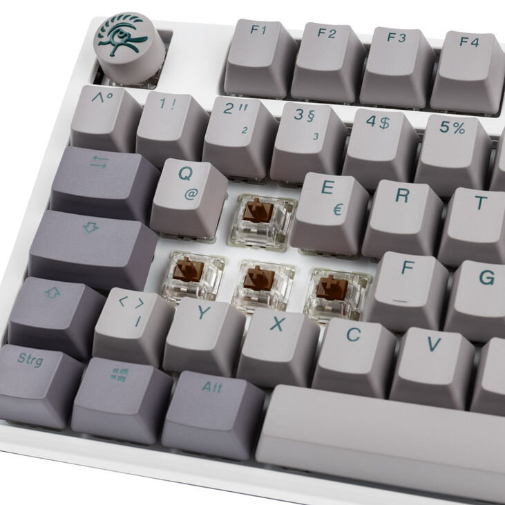 Ducky One 3 Mist Grey TKL Gaming Tastatur, RGB LED - MX-Brown image number 4