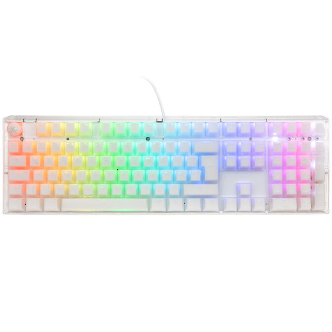 Ducky One 3 Aura White Gaming Tastatur, RGB LED - MX-Speed-Silver image number 1