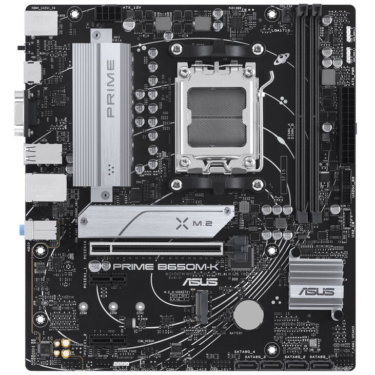 ASUS Prime B650M-K, AMD B650 Mainboard, Sockel AM5, DDR5 image number 2