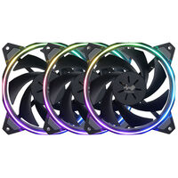 InWin Sirius Loop RGB PWM Lüfter 3er Pack inkl. RGB-Controller - 120 mm, schwarz