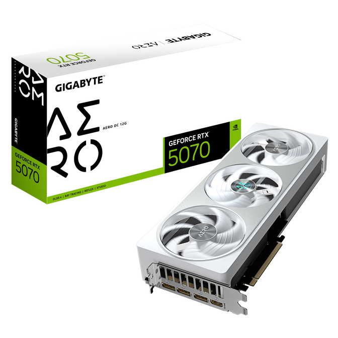 GIGABYTE GeForce RTX 5070 Aero OC 12G, 12288 MB GDDR7 image number 0