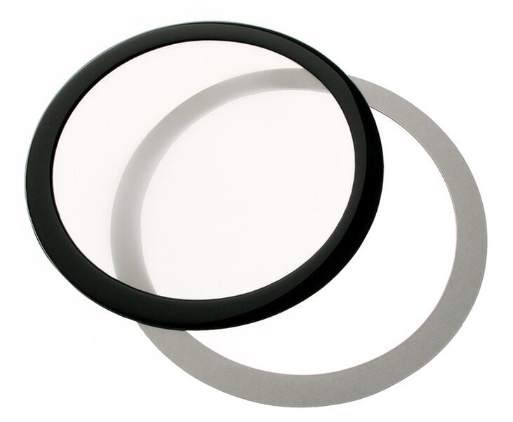DEMCiflex Staubfilter 140mm, rund - schwarz/weiß image number 0