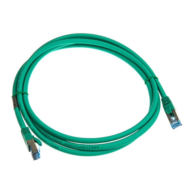 InLine Patchkabel Cat.6A, S/FTP (PiMf), 500MHz, gr&uuml;n - 2m image number 1
