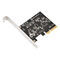 Silverstone SST-ECU07 USB adapter card, PCIe 3.0, 1x internal USB-C 3.2 - Low Profile