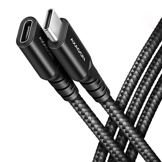 AXAGON BUCM32-CF15AB Verl&auml;ngerungskabel, USB-C zu USB-C 3.2 Gen 2, 1,5 m, 20 Gbps - Aluminium image number 0
