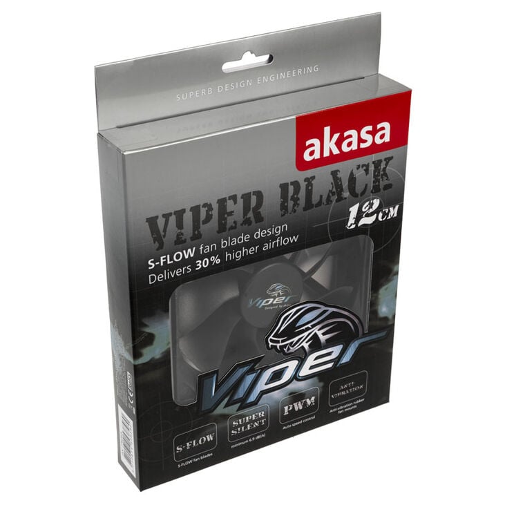 Akasa Viper PWM Fan, black - 120mm image number 4