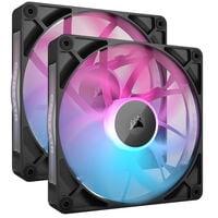 Corsair iCUE LINK RX140 RGB Series, PWM Fan 2-Pack - 140mm, black