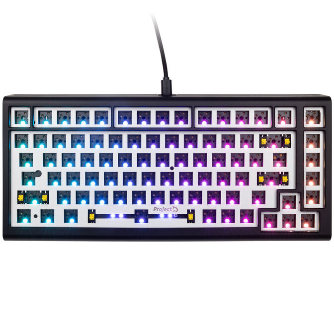 Ducky Tinker 75 Barebone Gaming Keyboard, RGB - black (ANSI) image number 1