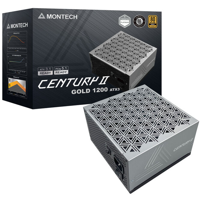Montech Century II 80 PLUS Gold Netzteil, vollmodular, ATX 3.1, PCIe 5.1 - 1.200 Watt image number 6