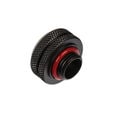 Bitspower Multi-Link Adapter Connection straight G1/4 inch female thread to 16mm OD hard tube - carbon black image number null