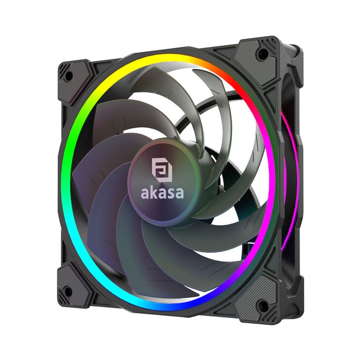 Akasa SOHO H4 Plus CPU-Kühler & AR12 Reverse-Lüfter, RGB - schwarz image number 10